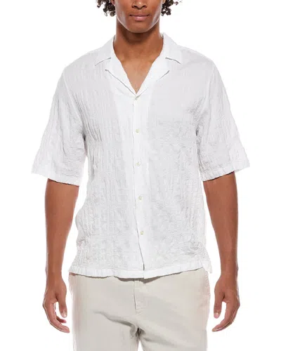 Officine Generale Eren Seersucker Shirt In White