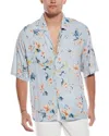 Officine Generale Eren Ss Jap Flower Prnt Rvrse In Blue
