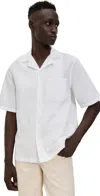 Officine Generale Short-sleeved Shirt In White
