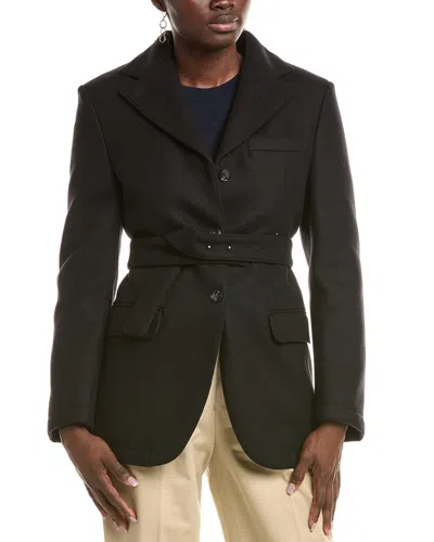 Officine Generale Erica Padded Wool-blend Jacket In Brown
