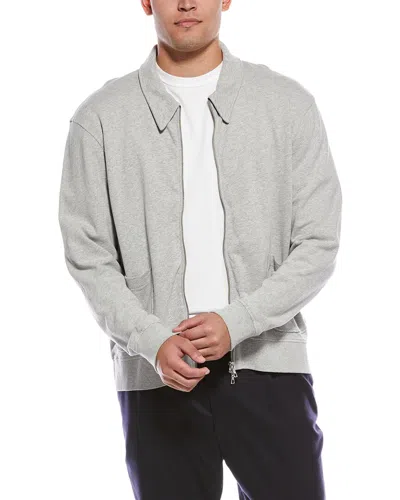 Officine Generale Esborn Fleece Jacket In Gray