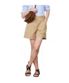 Officine Generale Twill Cotton Piedye Shorts In Tan