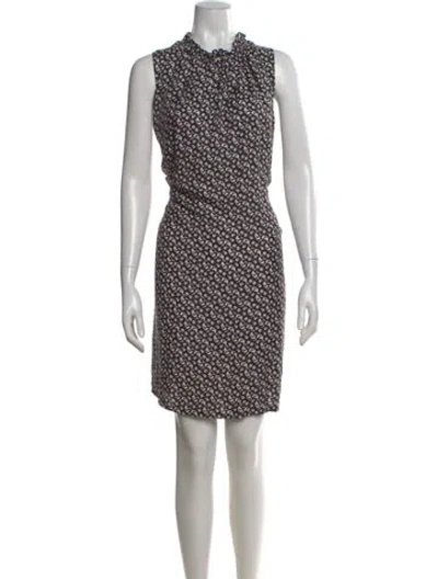 Pre-owned Officine Generale Floral Print Mini Dress In Multi