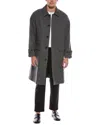 Officine Generale Foster Wool Coat In Gray