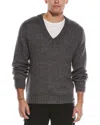Officine Generale Francis Alpaca-blend V-neck Sweater In Gray