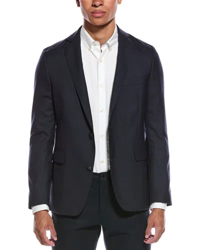 Officine Generale Seersucker Jacket In Blue