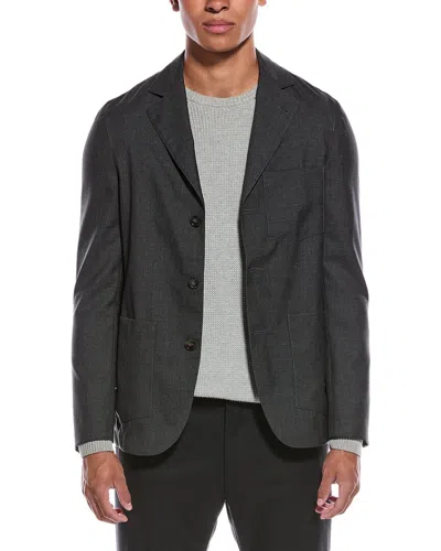 Officine Generale Officine Générale Fresco Wool Jacket In Gray