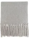 Officine Generale Fringed Wool Scarf In 灰色