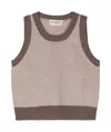 Officine Generale Gabriela Virgin Wool Tank Top In Nude