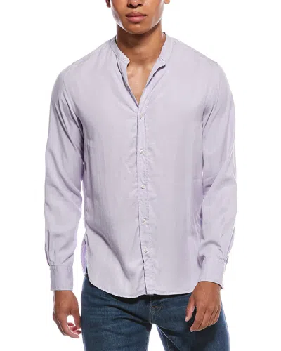 Officine Generale Gaspard Pigment-dyed Shirt In Purple