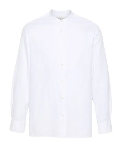 Officine Generale Gaston Seersucker Shirt In White