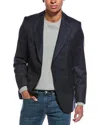 Officine Generale Officine Générale Giovanni Pinstripe Wool Jacket In Blue