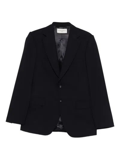 Officine Generale Giovanni Single-breasted Blazer In Black