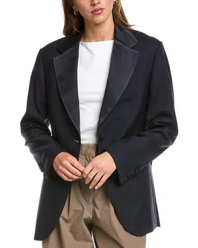 Officine Generale Giovanni Wool Jacket In Blue