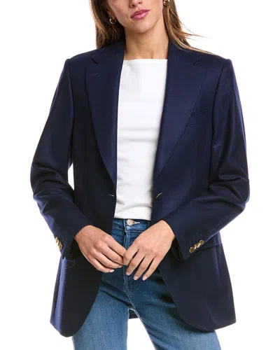 Officine Generale Giovanni Wool Jacket In Blue