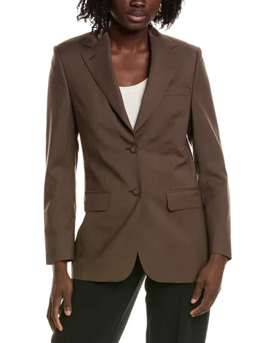 Officine Generale Giovanni Wool Jacket In Brown