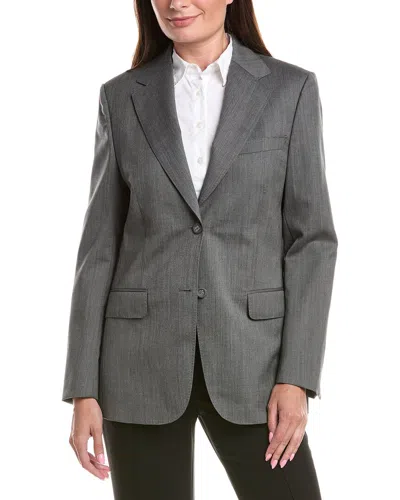 Officine Generale Giovanni Wool-blend Blazer In Gray