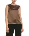Officine Generale Grace Solid Top In Brown