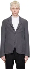 Officine Generale Long-sleeved Suit Jacket In Gray