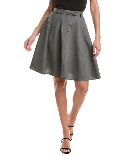 Officine Generale Greta Wool Skirt In Gray