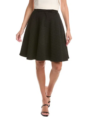 Officine Generale Greta Wool-blend Waffle Skirt In Black