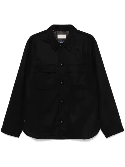 Officine Generale Haby Overshirt In Black  