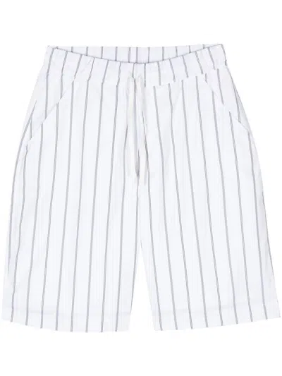 OFFICINE GENERALE OFFICINE GÉNÉRALE HANK SHT JAP CO SATIN STRIPE CLOTHING