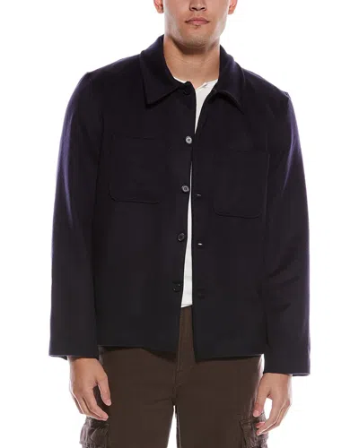 Officine Generale Harrison Wool & Cashmere-blend Jacket In Black