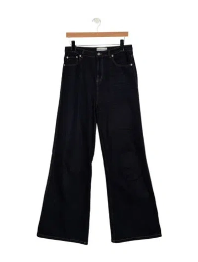 Pre-owned Officine Generale High-rise Wide Leg Jeans In Blue