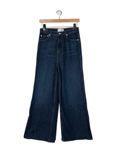 Pre-owned Officine Generale High-rise Wide Leg Jeans W/ Tags In Blue