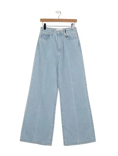Pre-owned Officine Generale High-rise Wide Leg Jeans W/ Tags In Blue