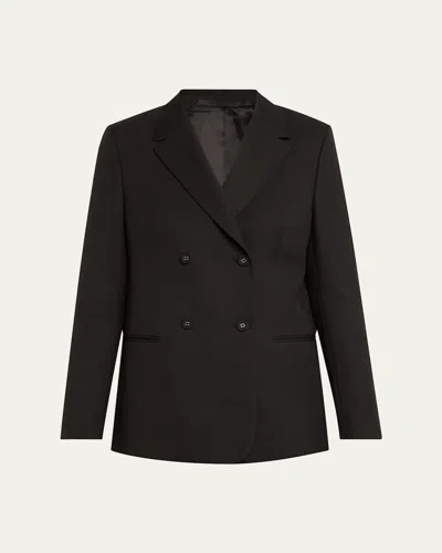 Officine Generale Hilda Italian Wool Jacket In Black
