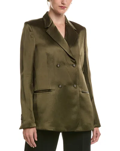 Officine Generale Hilda Solid Jacket In Green