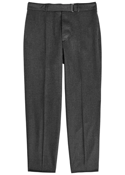 Officine Generale Officine Générale Hoche Wool Trousers In Gray