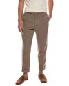 Officine Generale Hugo Italian Wool Pant In Neutral
