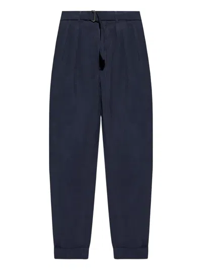 Officine Generale Hugo Trousers In Blue