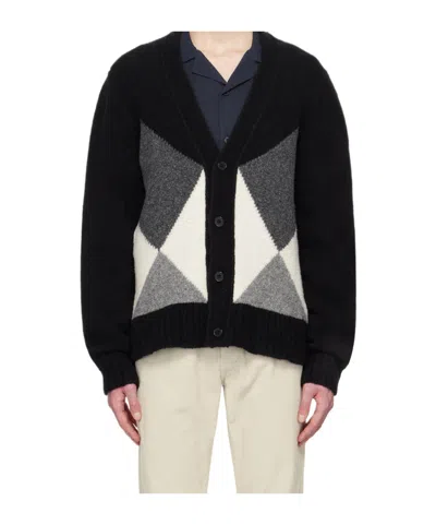 OFFICINE GENERALE INTARSIA PATTERN SWEATER