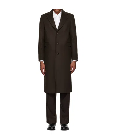 Officine Generale Ionas Coat In Brown
