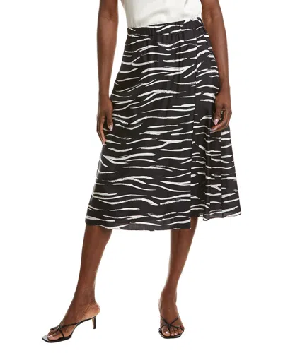 Officine Generale Irena Silk Skirt In Black