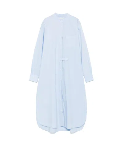 Officine Generale Isana Midi Dress In Blue
