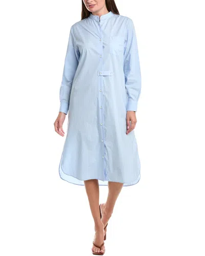 Officine Generale Isana Shirtdress In Blue