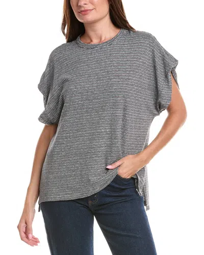Officine Generale Officine Générale Isra Linen-blend Blouse In Navy