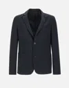 Officine Generale Nehemiah Single-breasted Blazer In Blue