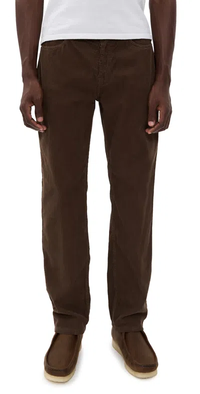 Officine Generale James Corduroy Pants Iced Coffee In Brown