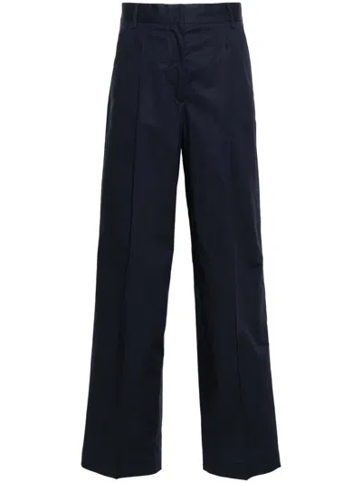 Officine Generale New Sophie Tailored Trousers In Blue