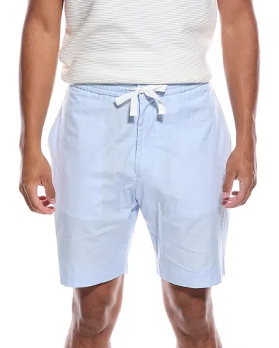 Officine Generale Joaquim Poplin Short In Blue