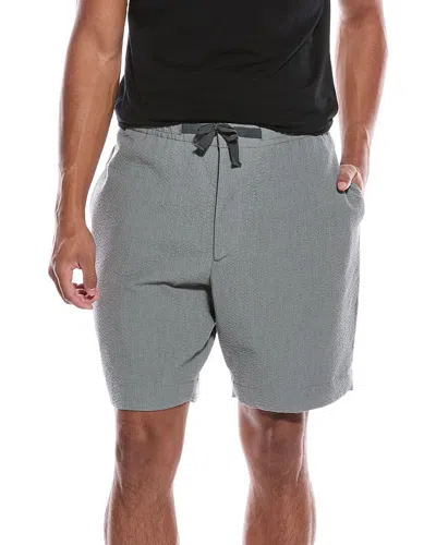 Officine Generale Joaquim Poplin Short In Gray