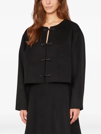 Officine Generale Joella Crop Jacket In Black