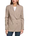 Officine Generale Johanne Wool Jacket In Neutral