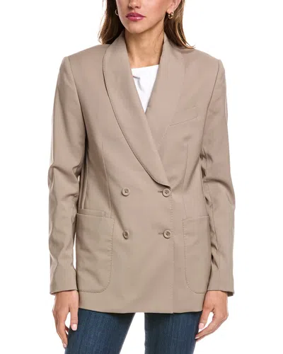 Officine Generale Johanne Wool Jacket In Neutral